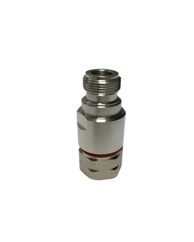 N-Female Connector DC-3800MHz Clamp Type -150dBc 1/2" Feeder Cable Brass Tri-Metal